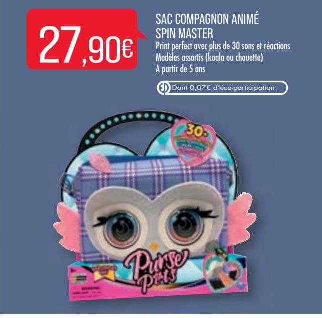 sac compagnon animé spin master