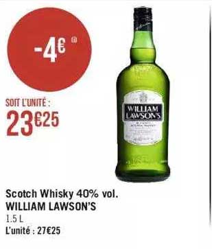 scotch whisky 40% vol. william lawson's