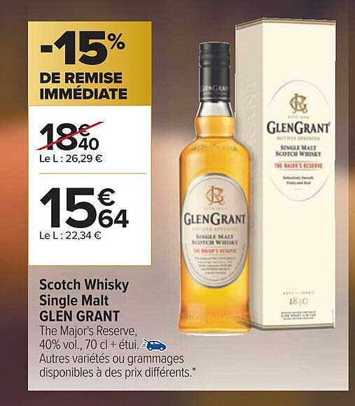 scotch whisky single  malt glen grant
