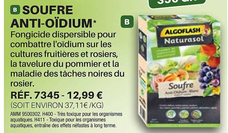 soufre anti-oïdium