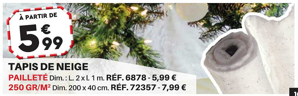 Tapis De Neige Pailleté