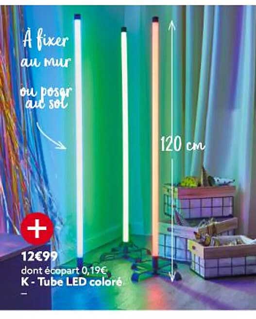 tube led coloré