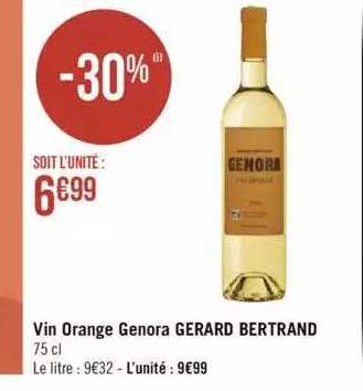 vin orange genora gérard bertrand