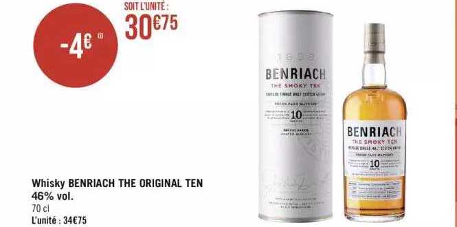 whisky benriach the original ten 46% vol.