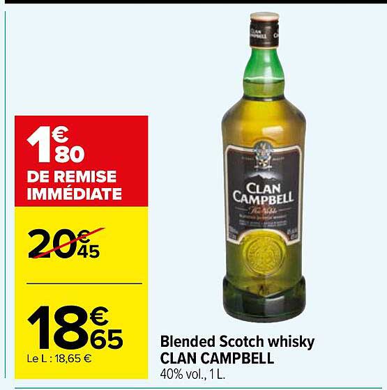 blended scotch whisky clan campbell