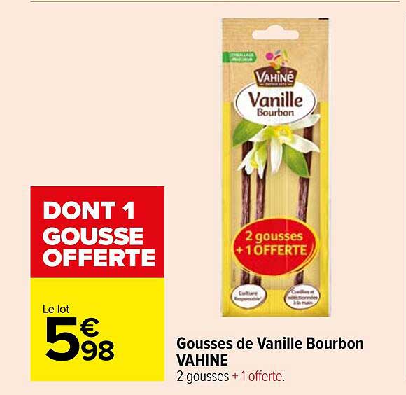 gousses de vanille bourbon vahiné