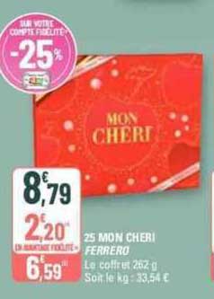 25 mon chéri ferrero