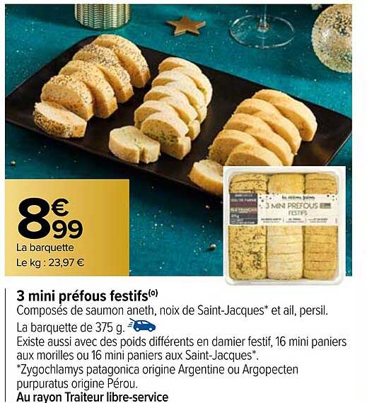 3 mini préfous festifs
