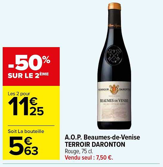 a.o.p. beaumes-de-venise terroir daronton