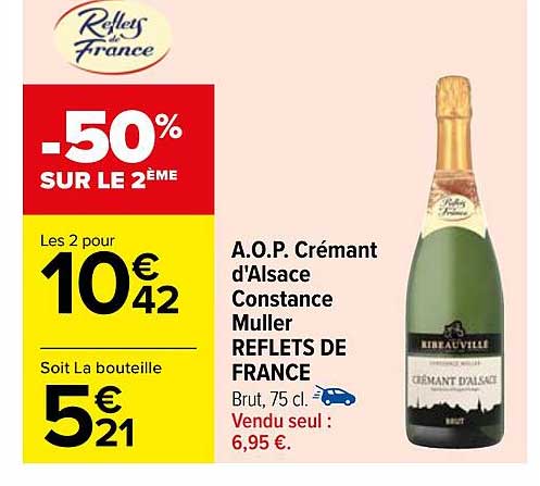 a.o.p. crémant d'alsace constance muller reflets de france