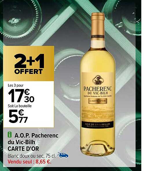 a.o.p. pacherenc du vic-bilh carte d'or