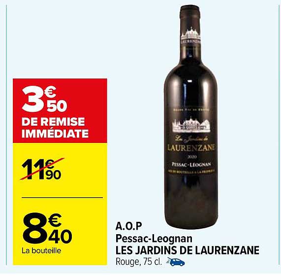 a.o.p. pessac-leognan les jardins de laurenzane