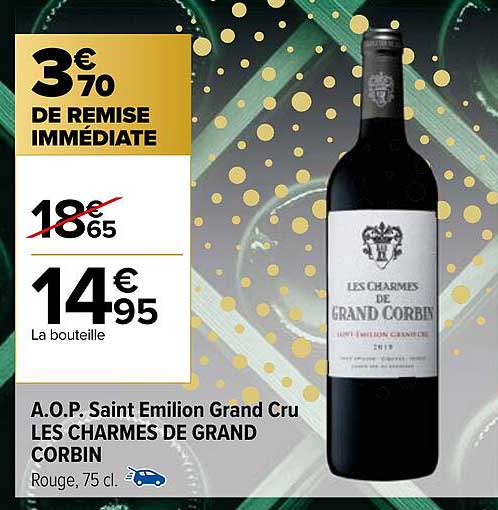 a.o.p. saint émilion grand cru les charmes de grand corbin