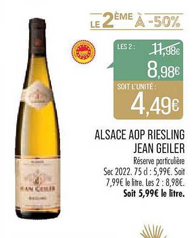 alsace aop riesling jean geiler