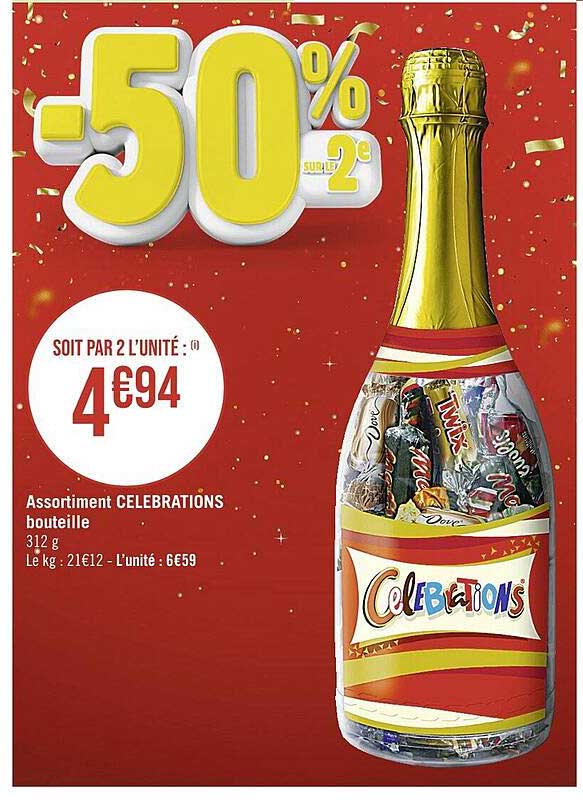Assortiment Celebrations Bouteille