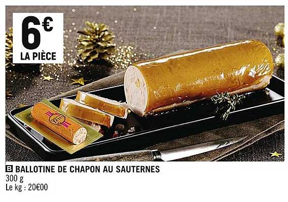 ballotine de chapon au sauternes