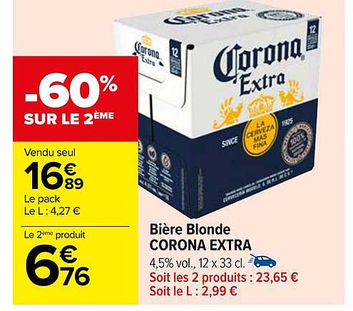 Bière Blonde Corona Extra