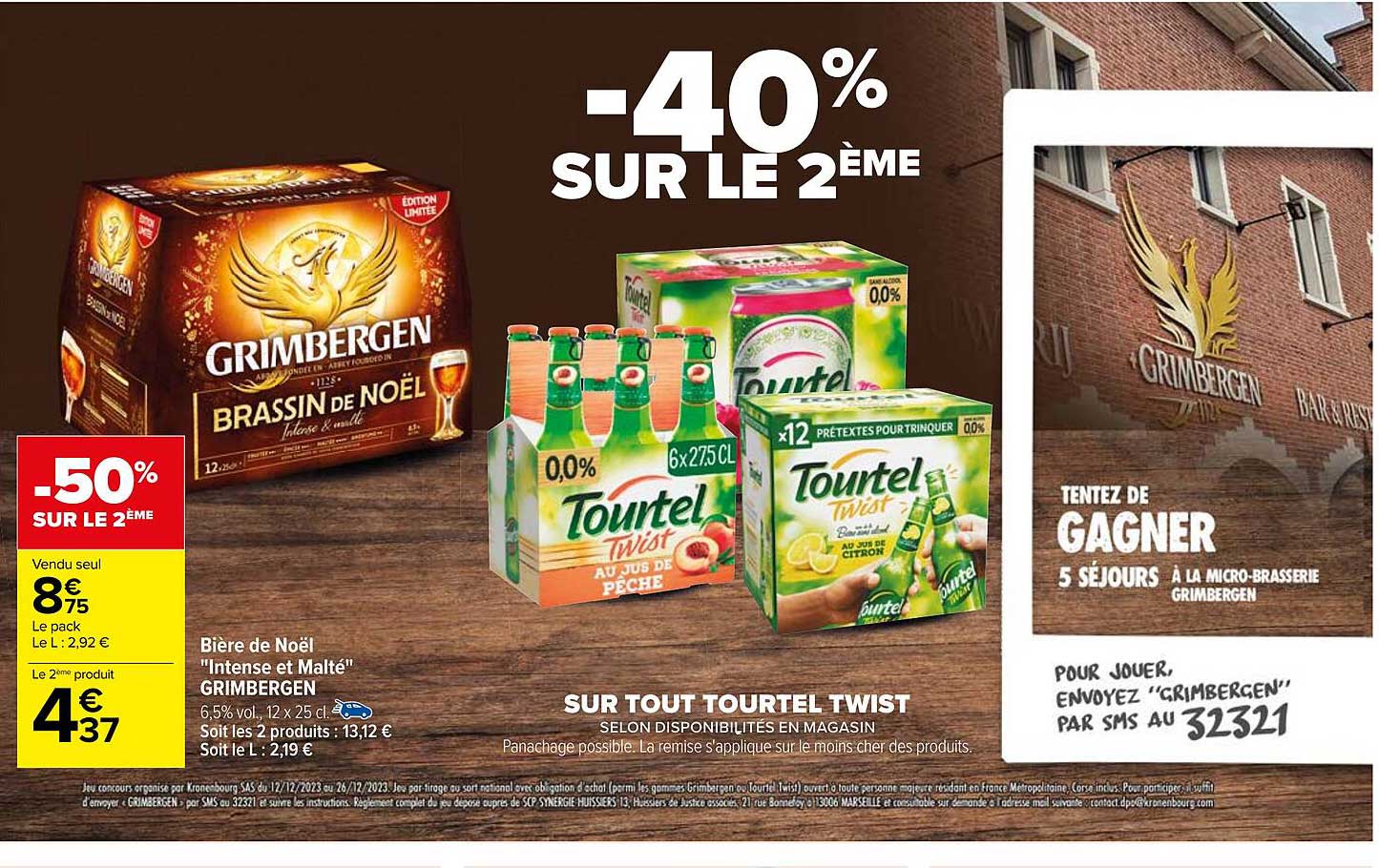 bière de noël "intense et malté" grimbergen, tourtel twist