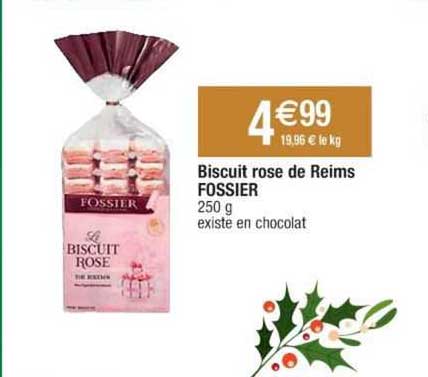 biscuit rose de reims fossier