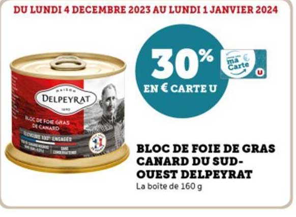 bloc de foie gras canard du sud-ouest delpeyrat