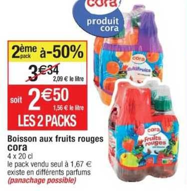 Boisson Aux Fruits Rouges Cora