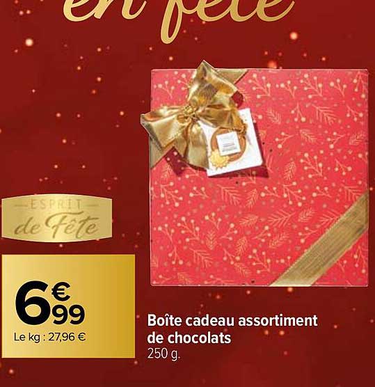 Boîte Cadeau Assortiment De Chocolats