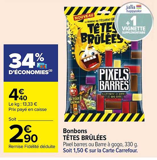 bonbons têtes brûlées