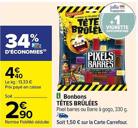 bonbons têtes brûlées