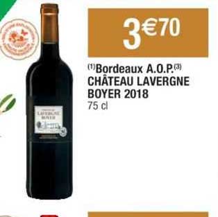 bordeaux a.o.p. château lavergne boyer 2018