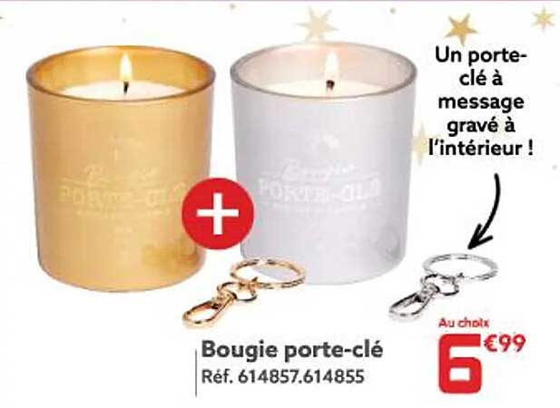 bougie porte-clé