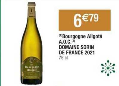 bourgogne aligoté a.o.c. domaine sorin de france 2021