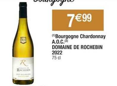 bourgogne chardonnay a.o.c. domaine de rochebin 2022