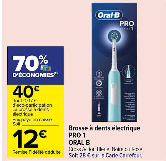 brosse à dents électrique pro 1 oral b
