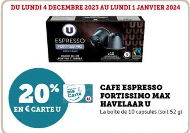 café espresso fortissimo max havelaar u