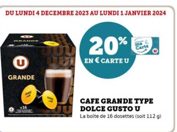 café grande type dolce gusto u