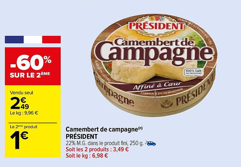 Camembert De Campagne Président
