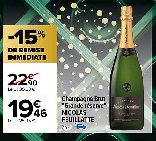 champagne brut "grande réserve" nicolas feuillatte