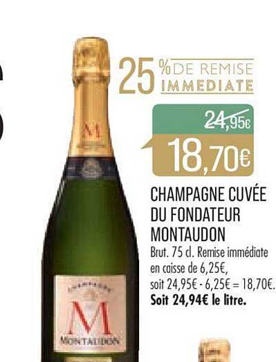 Champagne Cuvée Du Fondateur Montaudon