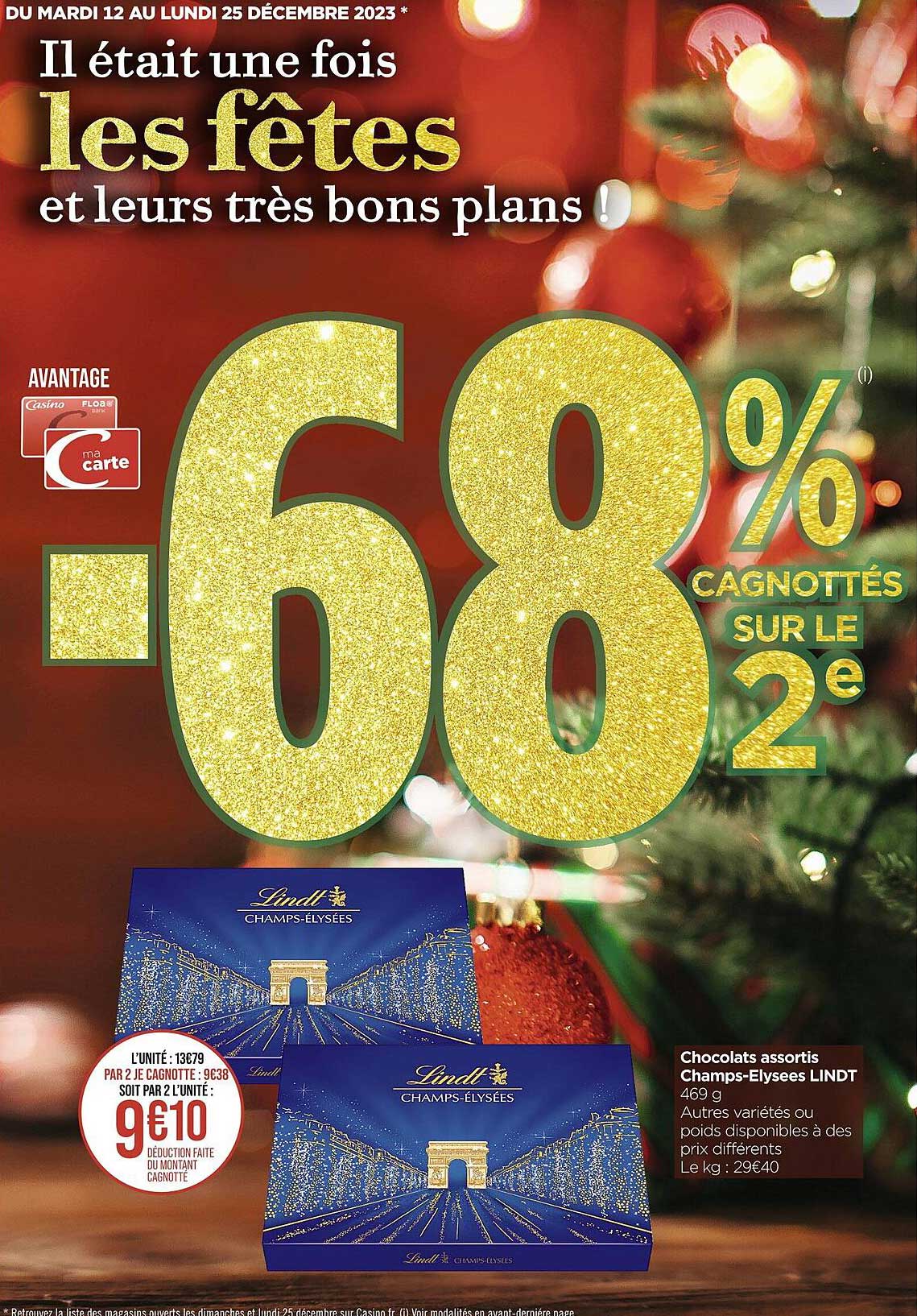 chocolat assortis champs-Elysées lindt