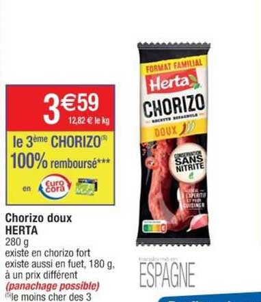 Chorizo Doux Herta