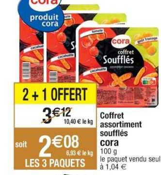 Coffret Assortiment Soufflés Cora