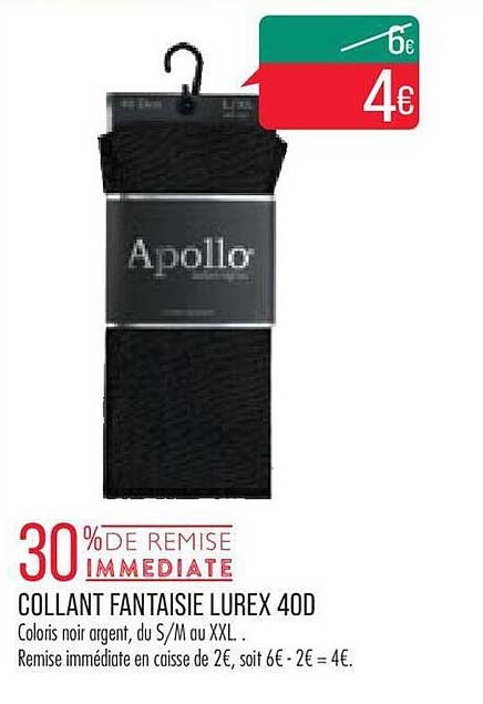 collant fantaisie lurex 40d