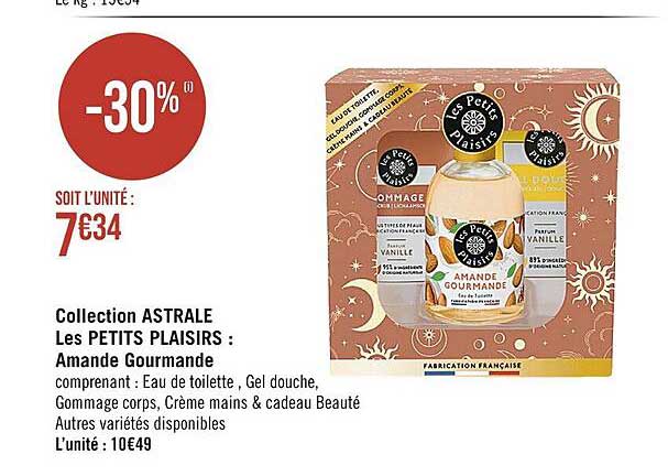 collection astrale les petits plaisirs : amande gourmande