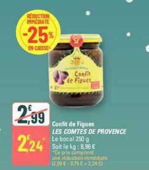 confit de figues les comtes de provence