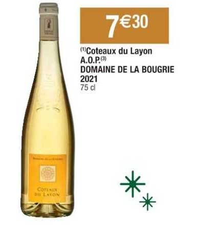 coteaux dy layon a.o.p. domaine la bougrie 2021