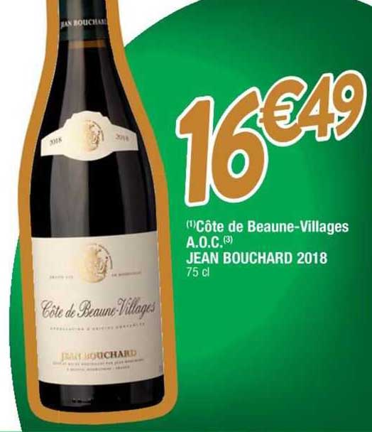 côtes de beaune-villages a.o.c. jean bouchard 2018