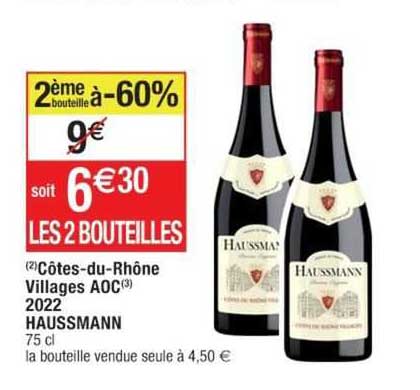 côtes-du-rhône villages aoc 2022 haussmann