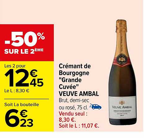 crémant de bourgogne "grande cuvée" veuve ambal