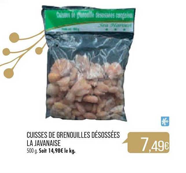 cuisses de grenouilles désossées la javanaise