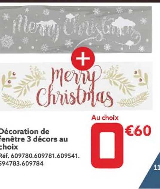 décoration de fenêtre 3 décors au choix